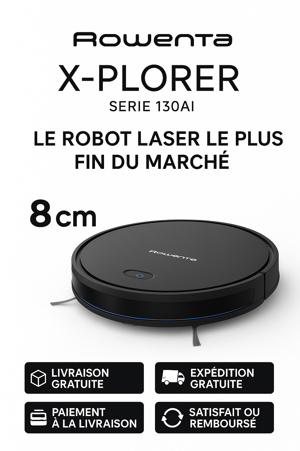 🌀 Le robot aspirateur le plus intelligent et le plus fin jamais conçu – pour une maison impeccable sans lever le petit doigt !