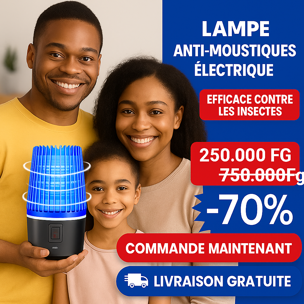 Lampe Anti-Moustiques Électrique – Protégez Votre Famille Dès Ce Soir !