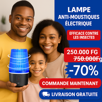 Lampe Anti-Moustiques Électrique – Protégez Votre Famille Dès Ce Soir !